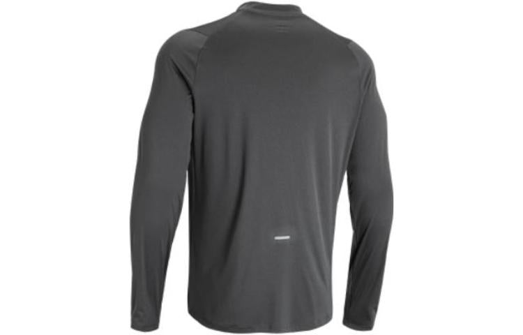 Under Armour Terrain Mock Long Sleeve T-shirt 'Black Grey' 1373733-010