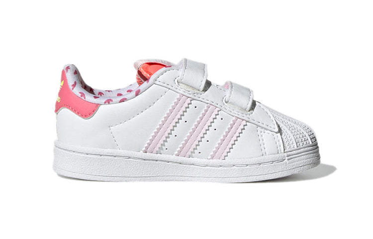 (TD) adidas Superstar Shell Toe J 'Valentine's Day White Pink' GY3338