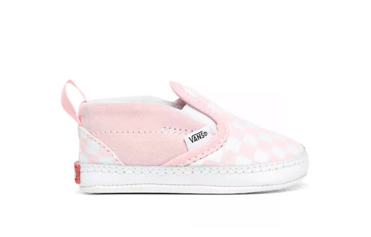 Vans Infant Checkerboard Slip-On V Crib Pink VN0A2XSL04E
