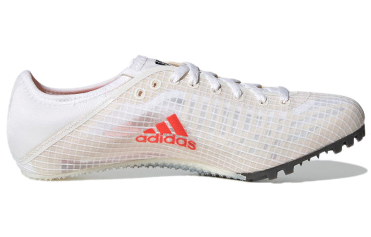 (WMNS) adidas Sprintstar Spikes 'White Solar Red' FY4121