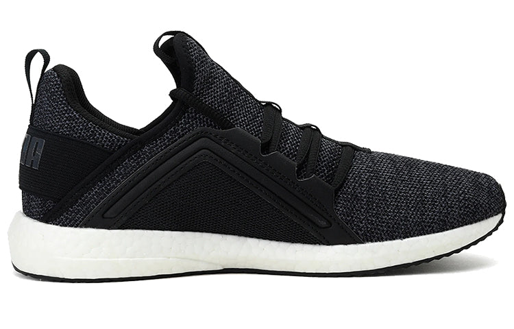 (WMNS) PUMA Mega Nrgy Knit Low Running Shoes Black/White 190373-01
