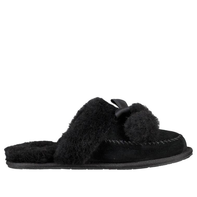 (WMNS) UGG Hafnir Slippers 'Black' 1017544-BLK