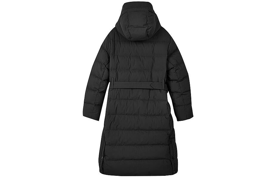 (WMNS) Skechers Hooded Down Jacket 'Black' L423W061-0018