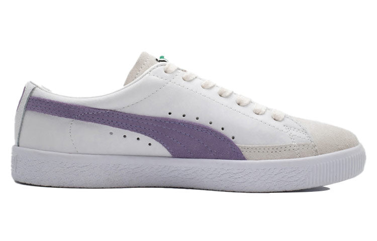 PUMA Basket Vtg Casual Board Shoes White/Purple 374922-04