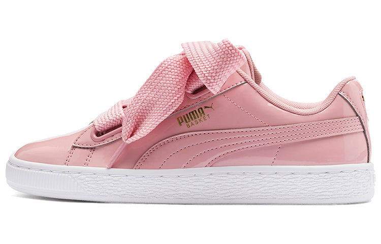 (WMNS) PUMA Basket Heart Patent Shoes Pink/White 363073-24