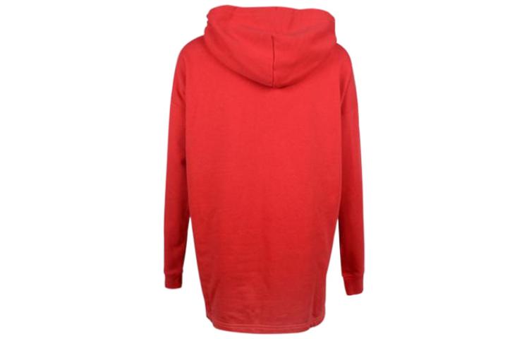 (WMNS) Converse All Star Printed Hoodie Asia Sizing 'Red' 10017310-A04