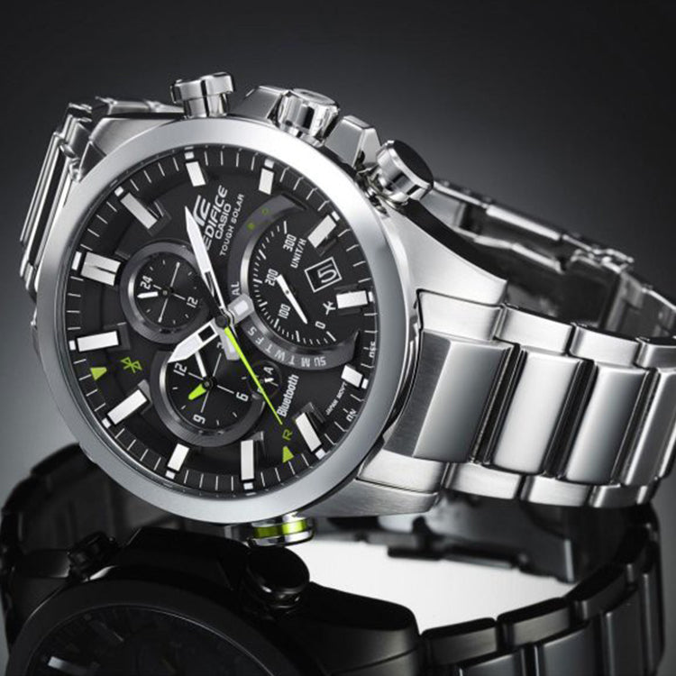 CASIO EDIFICE Solar Powered Mens Black Analog EQB-501D-1A