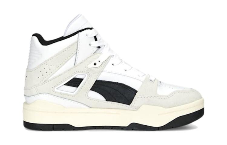 (GS) PUMA Slipstream Mid Heritage Sneakers 'White Beige Black' 393057-01