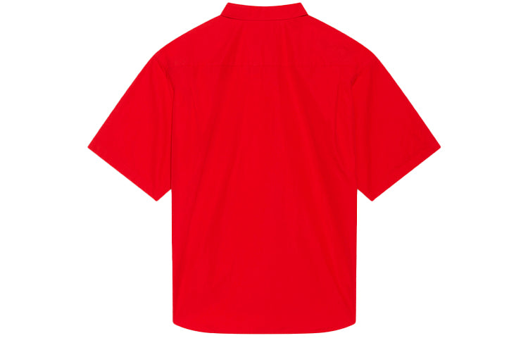 Balenciaga Short Sleeve Shirt 'Red' 671589TYB186403