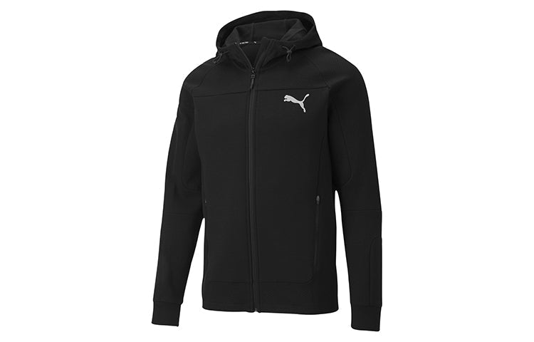 PUMA Evostripe logo Zipper Hooded Jacket Black 582725-01
