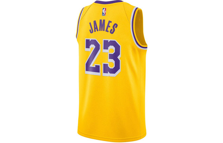 Nike NBA Team limited Jersey SW Fan Edition Los Angeles Lakers LeBron James No. 23 2020-2021 Season Yellow CW3669-734
