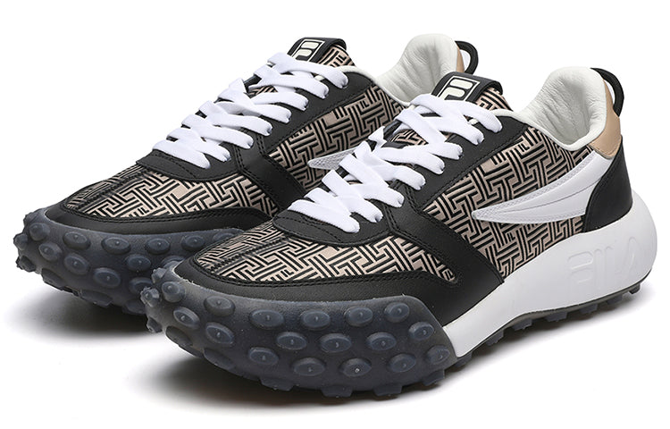 FILA Fashion Sneakers Low-Top Running Shoes 'Black Beige' F12M144141FBC