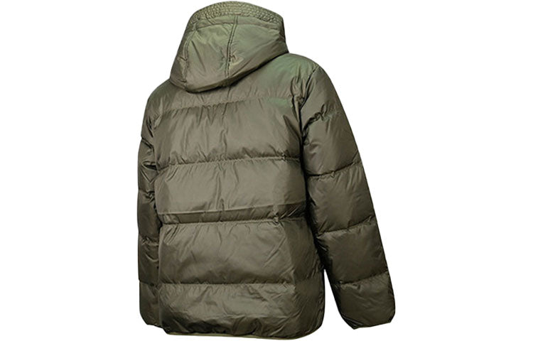 Converse Downfilled Hooded Jacket Asia Sizing 'Cargo Khaki' 10021981-A02