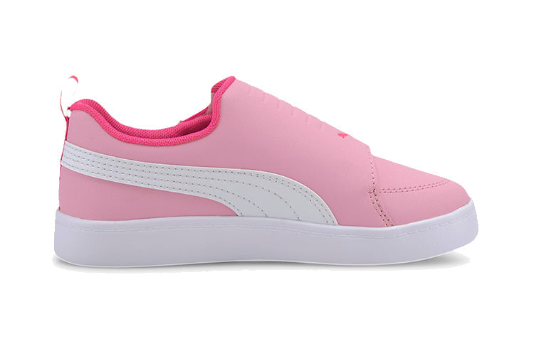 (PS) PUMA Courtflex V2 Leisure Board Shoes Pink/White 372995-03