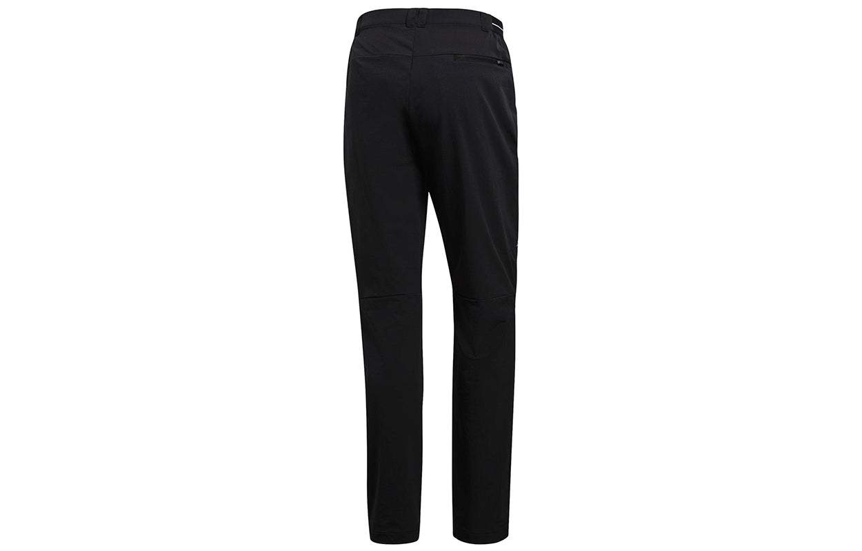 adidas Terrex Allseason Pants Outdoor mountaineering Solid Color Woven Sports Pants Black BS2459