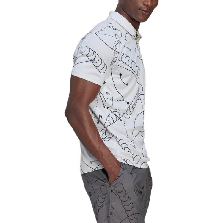 adidas Club Graphic Tennis Polo Shirt 'White' HC8492