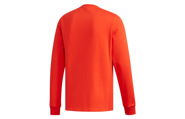 adidas neo M C+ SW Round Neck Fleece Lined Long Sleeves Pink Red Fluorescence EI4707