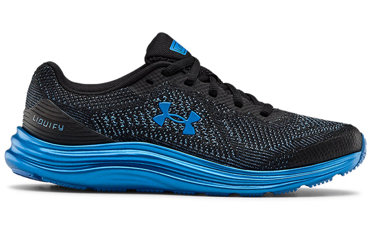 (GS) Under Armour Liquify Sneakers Black/Blue 3022875-001