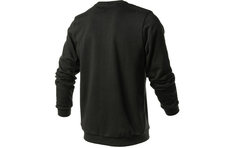 adidas neo Chessboard Logo Print Casual Long Sleeve Sweatshirt Black CD2339