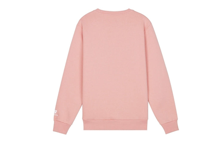 New Balance Logo Crew-neck Versatile Jumper Pink AMT03341-PSN