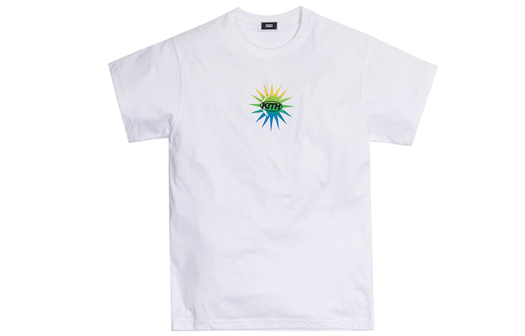 KITH Uprising Sun Tee Pattern Short Sleeve White KH3769-101