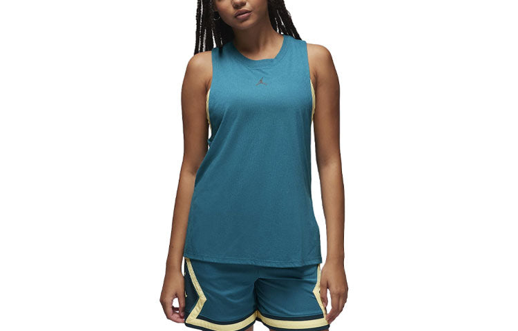 (WMNS) Air Jordan Sport Diamond Tank Top 'Teal' FB4629-318