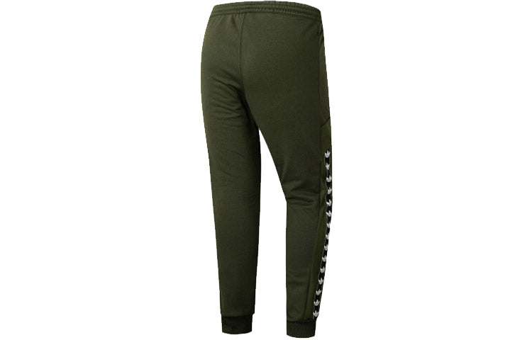 adidas Oe Tape Pant Casual Elastic Waistband Sports Long Pants Green FQ3375