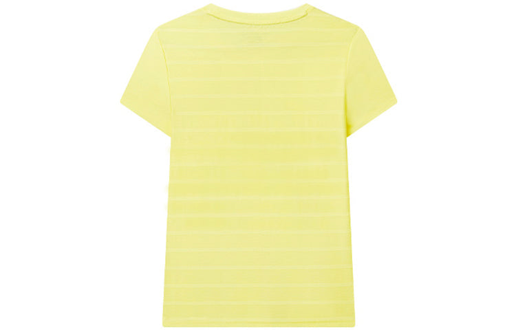 (WMNS) FILA Back Stripe Pattern Printing Short Sleeve Yellow F11W021108G-YE