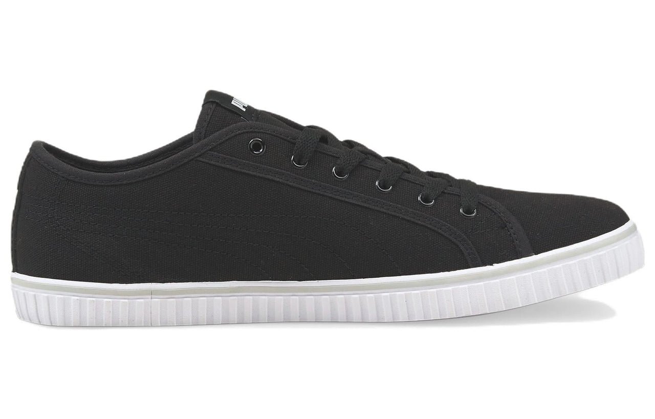 PUMA Ever LoPro Cv Casual Skateboarding Shoes Unisex Black White 383030-02
