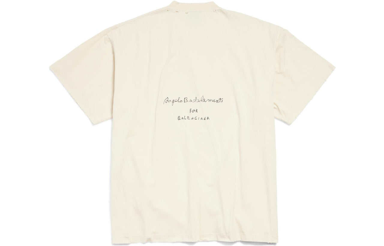 Balenciaga Angelo Badalamenti Series T-shirt 'Light Beige' 694576TMVO59069