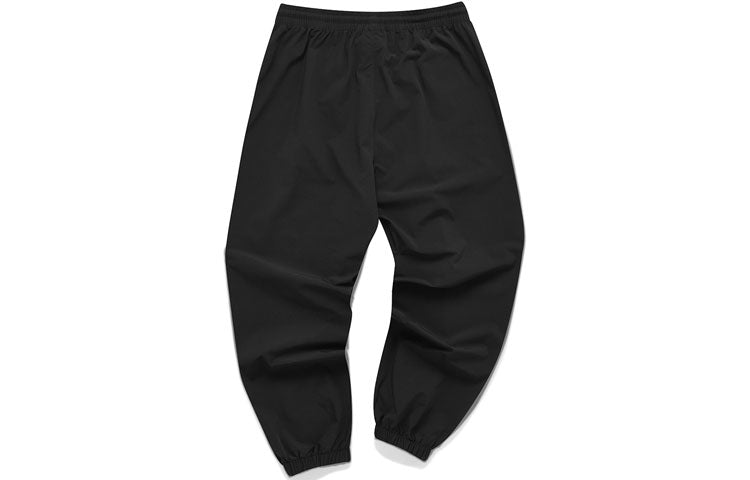 FILA Letter Logo Sports Ankle Banded Sports Pant Male Black T11M125805F-BK