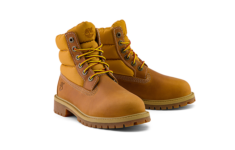 (GS) Timberland Premium 6 Inch Quilt Waterproof Boots 'Wheat' A1H9D
