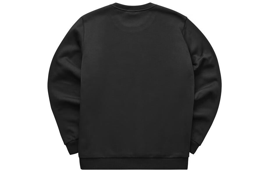 Skechers Logo Printed Crew Sweater 'Black Red' L321U174-0018