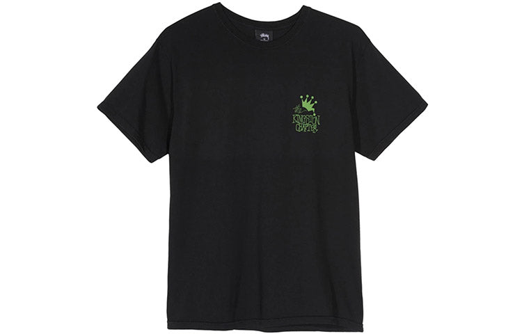 Stussy Kingston Tee Crown Short Sleeve Unisex Black 1904440-BLACK