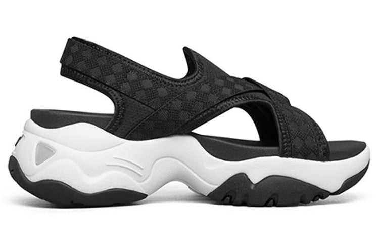 (WMNS) Skechers D lites 3.0 Sandals Black 88888421-BLK