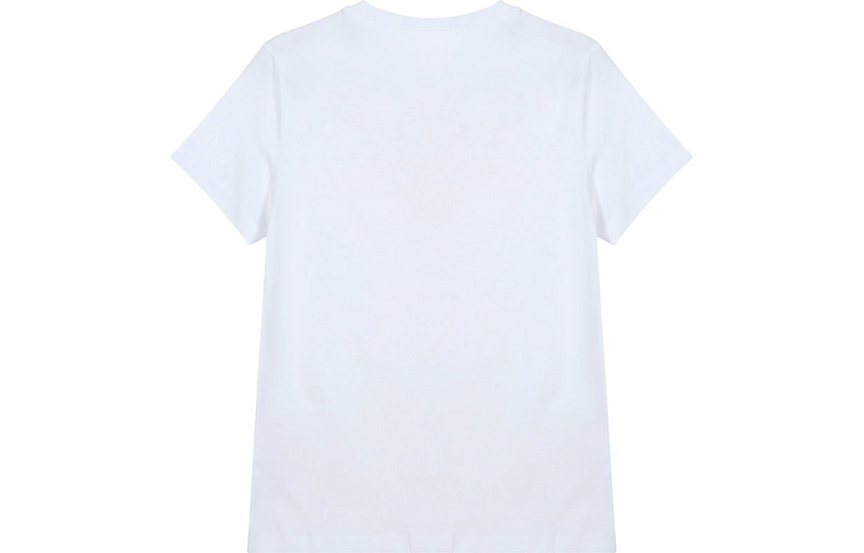 KENZO FW20 Logo Pattern Round Neck Short Sleeve White T-Shirt FA62TS8404SJ-01