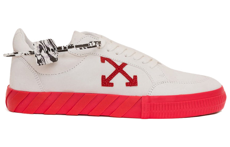 Off-White Vulcanized Low 'White Red' OMIA085F20LEA0050125