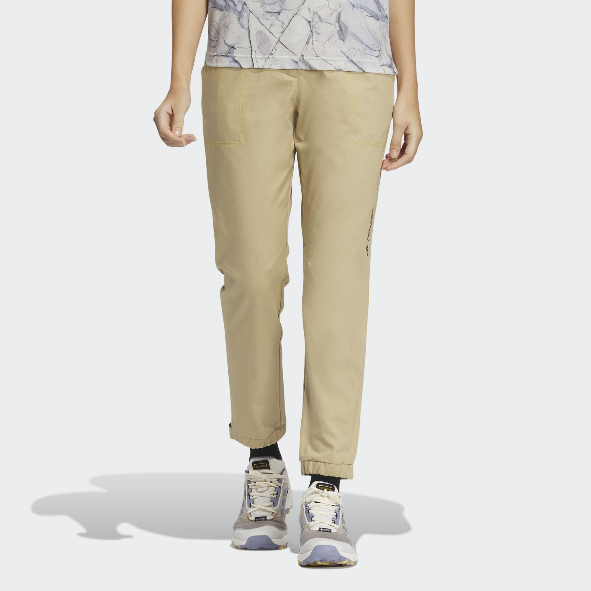 (WMNS) adidas National Geographic Outdoor Trouser 'Beige' IC4946