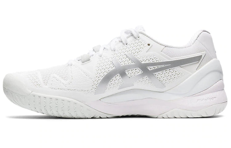 (WMNS) ASICS Gel Resolution 8 'White Pure Silver' 1042A072-100