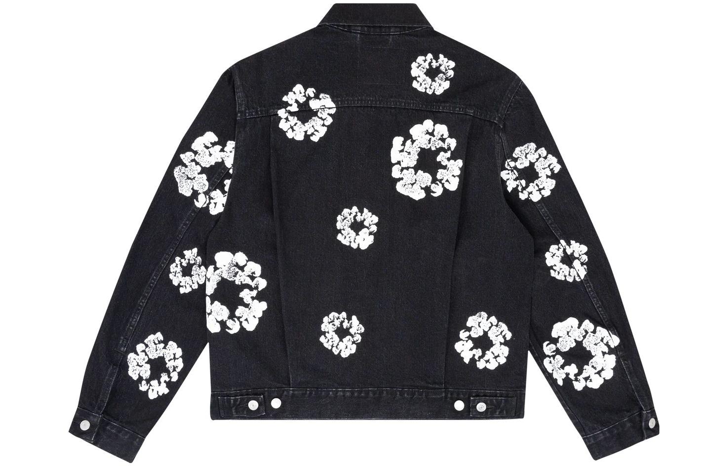 Denim Tears Denim Tears Type II All Over Wreath Jacket 'Black' 802-0006-30