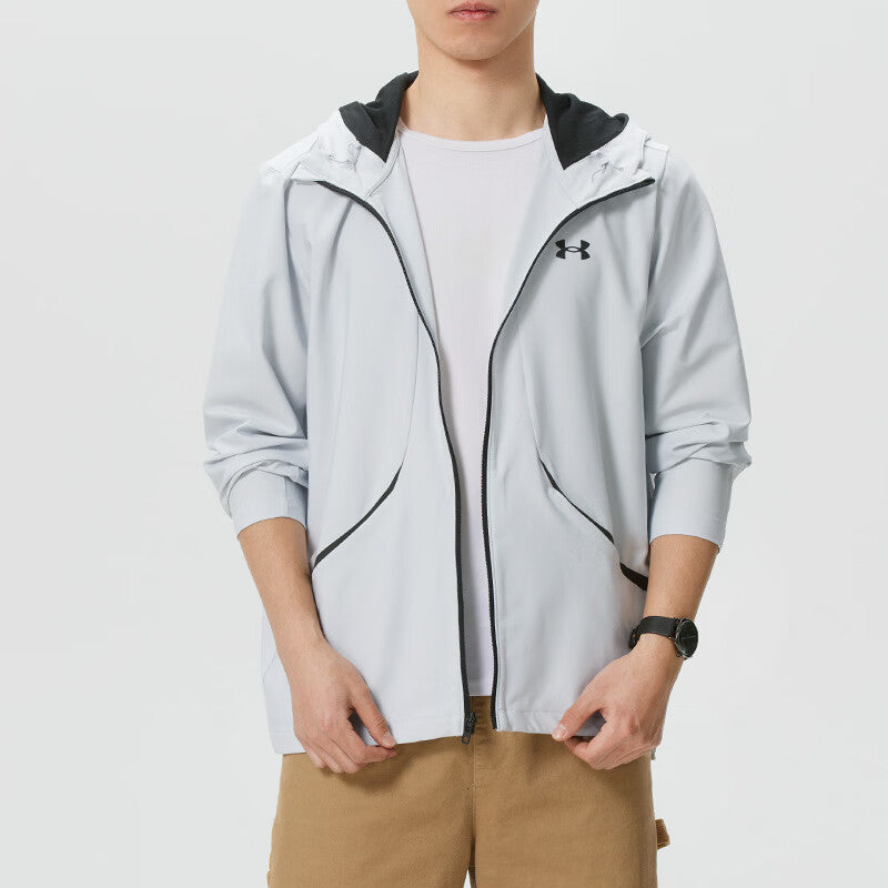 Under Armour Unstoppable Woven Jacket 'Halo Gray Black' 6014621-014