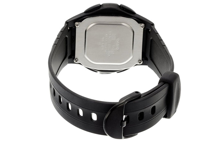 CASIO Sports Quartz Waterproof Unisex Mens Black Digital F-200W-1A