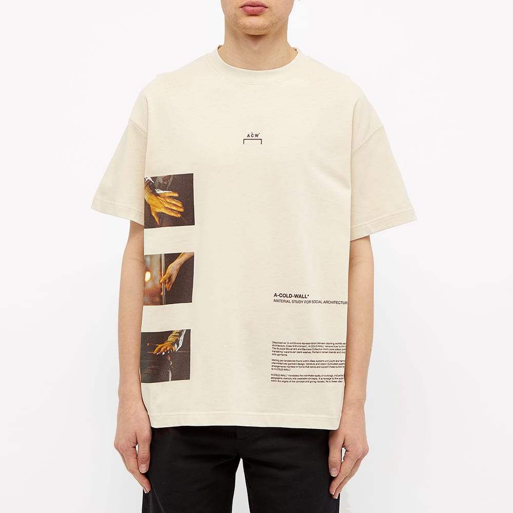 A-COLD-WALL* SS20 Glass Blower Tee Small logo Short Sleeve Unisex Beige ACWMTS005WHL-AL