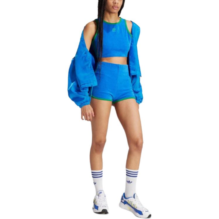 (WMNS) adidas Originals Cropped Tank (Asia Sizing) Asia Sizing 'Blue Green' JH0620