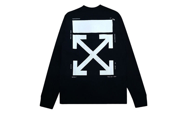 Off-White USA 2019 Unisex Multi-Color Printing Black OMAB021R19185003