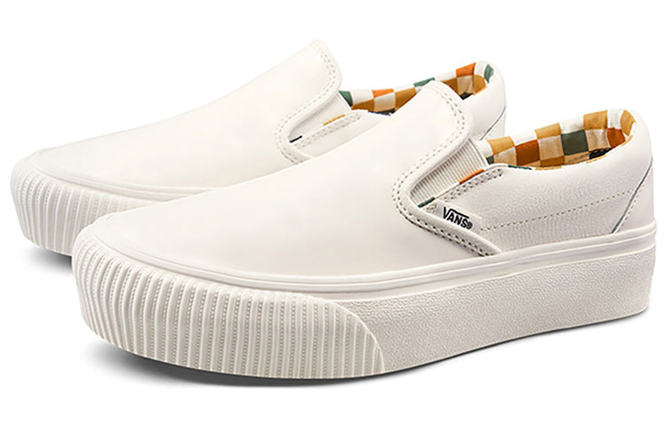 Vans Karina Rozunko x Slip-On Platform SF 'Patent Marshmallow' VN0A3MVC25K