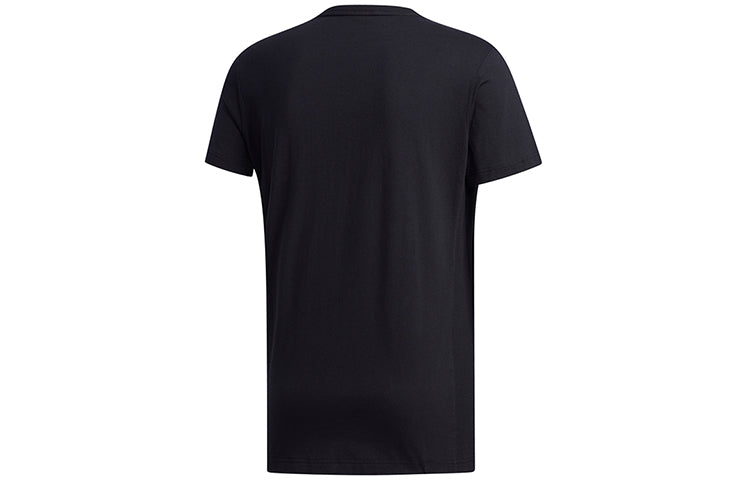 adidas neo M C Tee Sports Round Neck Short Sleeve Black FP7467