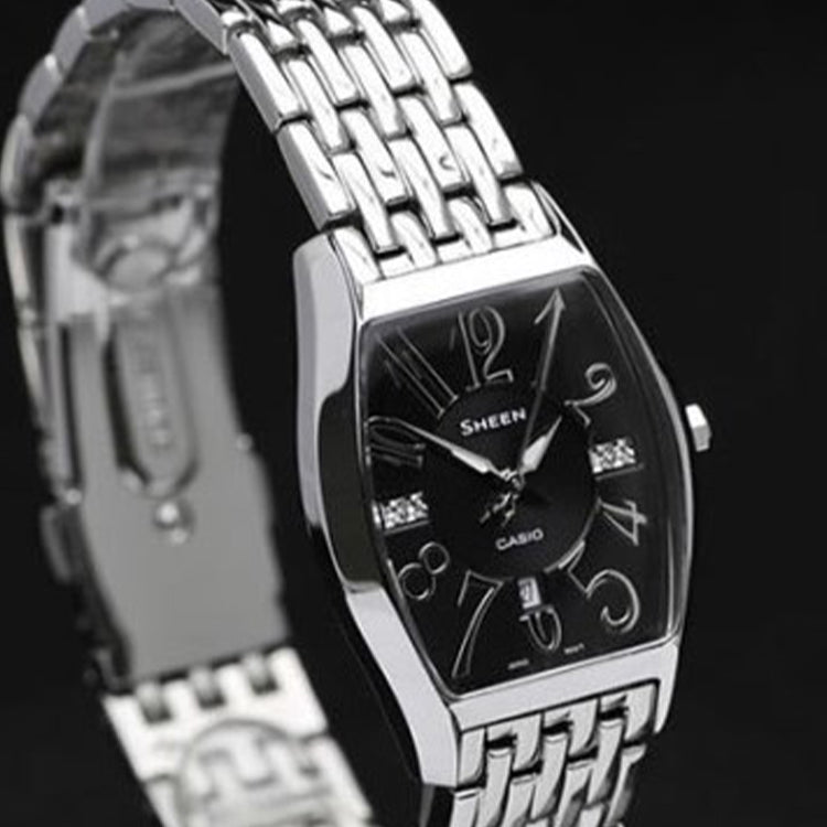CASIO SHEEN Series Waterproof Silver/ Sports Black Analog SHE-4027D-1A