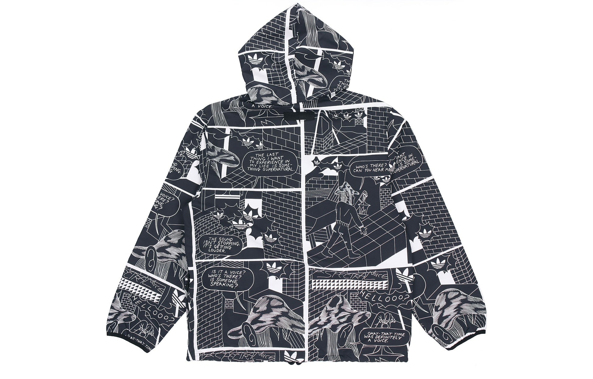 adidas originals R.Y.V. Graphic Windbreaker For Men Black GN3333
