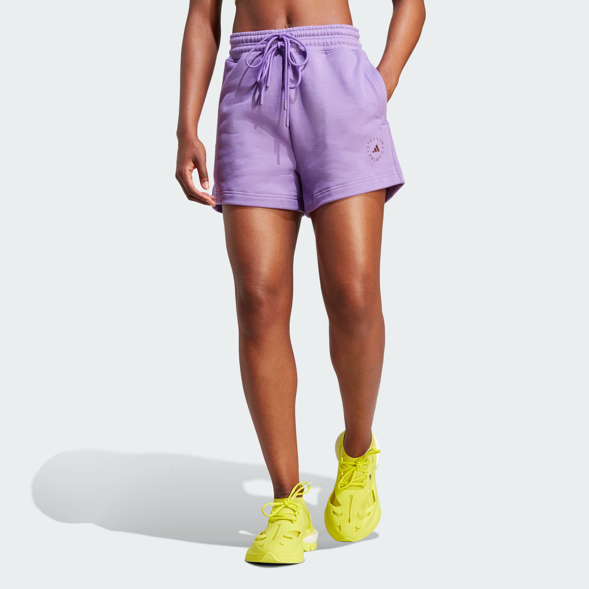 (WMNS) adidas by Stella McCartney TrueCasuals Terry Short 'Purple' IK9094